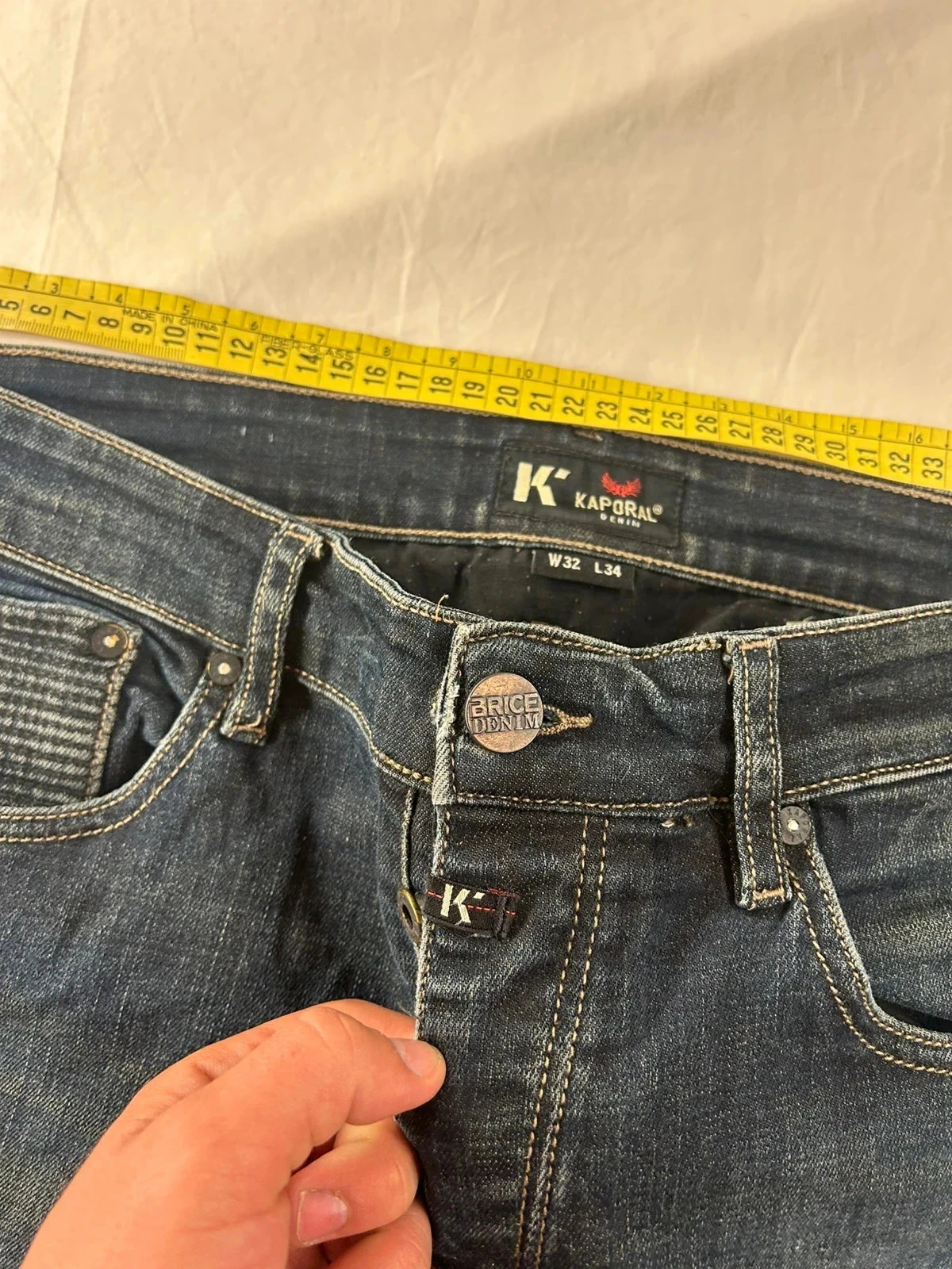 Marineblauwe kaporal jeans w32 l34 vintage stijl y2k – photo 11